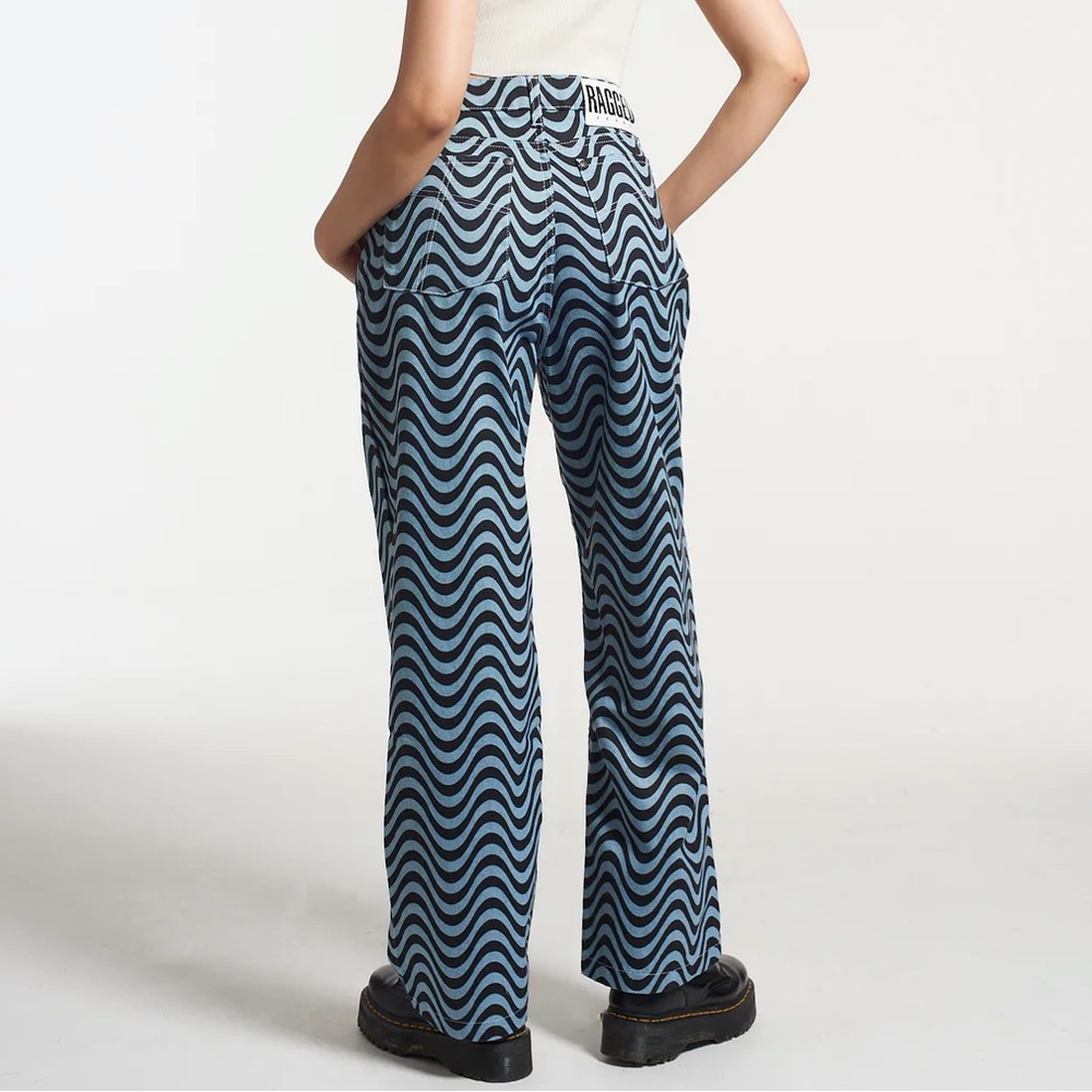 Ragged Priest Wave Dad Jean | Blue